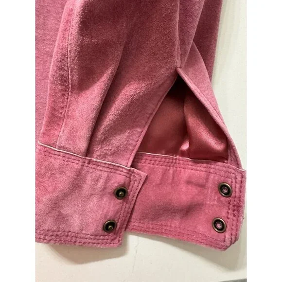 Bernardo Genuine Leather Jacket Womens 10p Hot Pink Motorcycle Bomber Minecraft